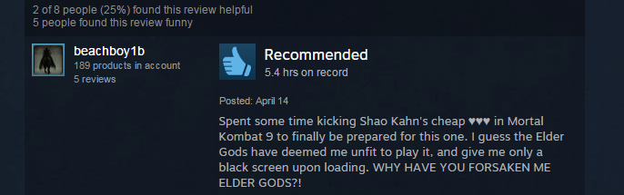 Mortal Kombat X, As Told By Steam Reviews