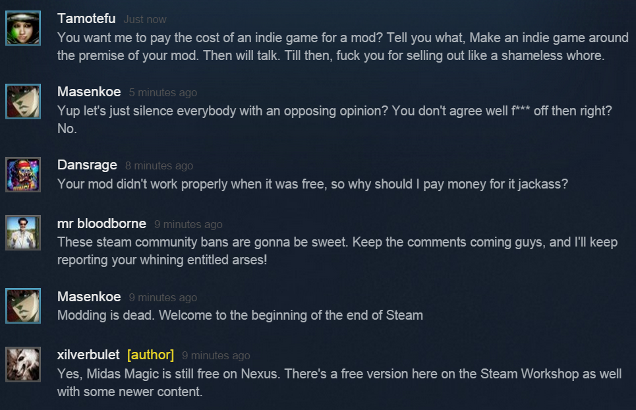 Steam Users See Big Problems With Charging For Mods