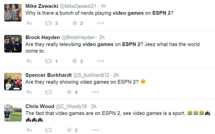 ESPN Airs Video Games, Twitter Freaks Out