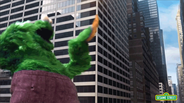 Cookie Monster Destroys Everything In Sesame Street Avengers