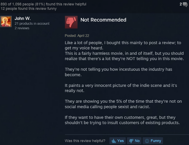 Steam ‘Review Bombing’ Is A Problem