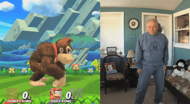 Goofy Dad Recreates Smash Bros Taunts, Nails It