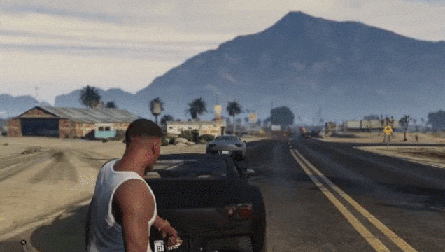 Grand Theft Auto V Mod Makes Guns Fire Cars Instead Of Bullets