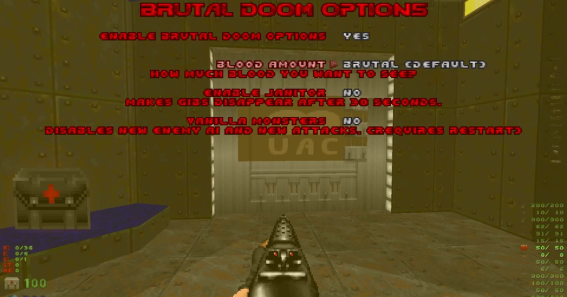 Brutal Doom Mod Has Some Great Customisable Gore Options