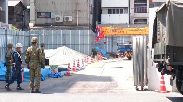 One-Ton Bomb From WWII Temporarily Closing Osaka’s Geek Street