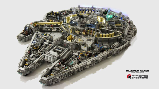 It Took 10,000 LEGO Bricks To Build The Millennium Falcon’s Interior