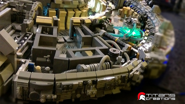 It Took 10,000 LEGO Bricks To Build The Millennium Falcon’s Interior