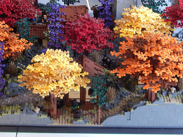 There’s A Castle Hidden In The LEGO Autumn Foliage
