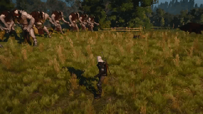 When 20 Witcher 3 Bears And Cyclopes Go To War, Everybody Wins
