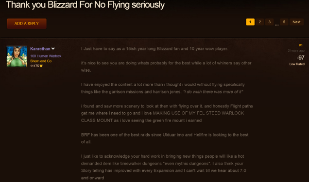 World Of Warcraft Players Are Pissed Their Characters Can’t Fly