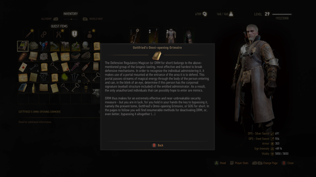 The Witcher 3 Takes Shots At DRM