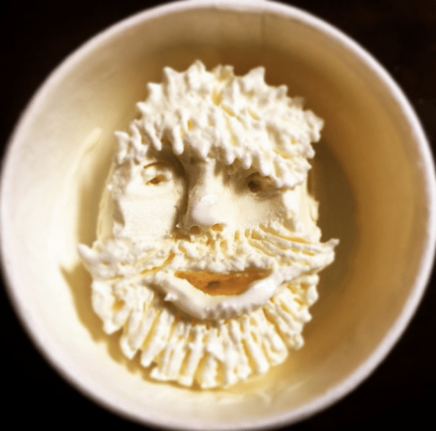 Japanese Ice Cream Face Art