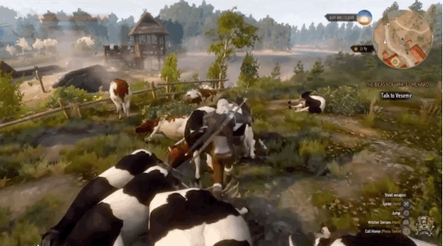 Witcher 3 Fixes Money Exploit By Adding Cow Army