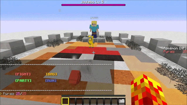 Someone Made A Pretty Cool Pokémon Trainer Battle System For Minecraft