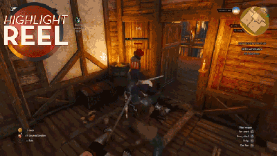 Witcher 3 Enemy Gets Blood God Damn Everywhere