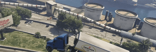 GTA Truck Pulls Off Crazy Stunt, Sticks Landing