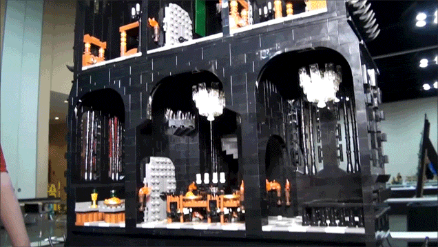Someone Built A 2.4m Tall LEGO Version Of The Tower Of Orthanc