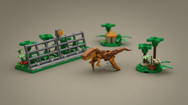 Microscale LEGO Jurassic Park Has All The Highlights