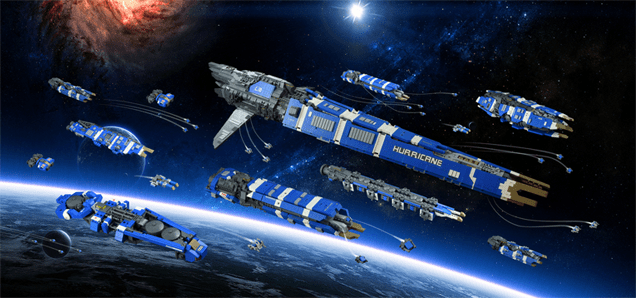 That’s One Massive LEGO Space Fleet