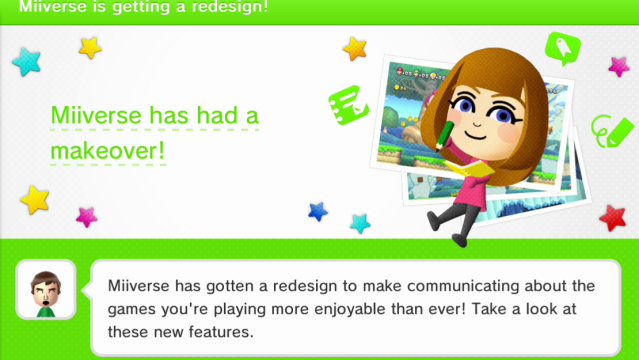 Miiverse Revamp Available Now
