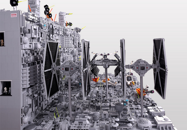 The Final Moments Of The First Death Star, In LEGO Form