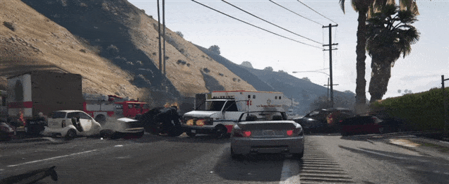 The Mother Of All GTA V Crashes