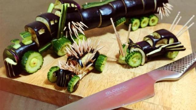 Mad Max Recreated With Vegetables For Dead Spirits