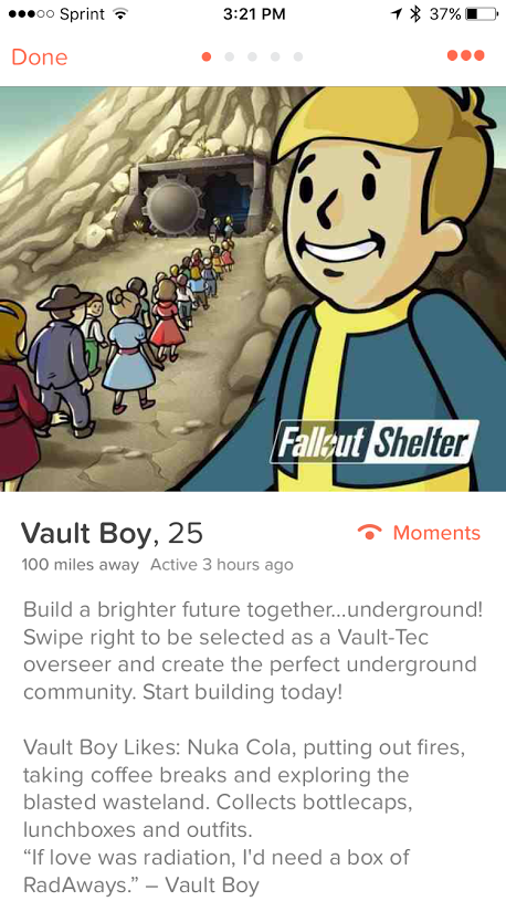 Bethesda Is Advertising Fallout… On Tinder