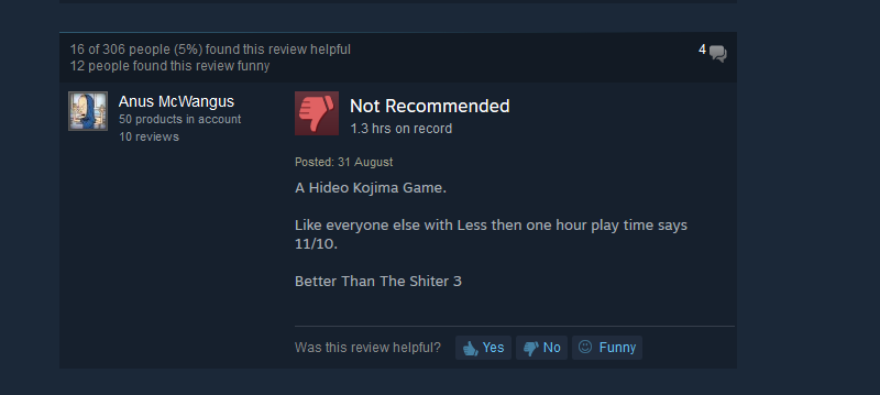 Metal Gear Solid V: The Phantom Pain, As Told By Steam Reviews