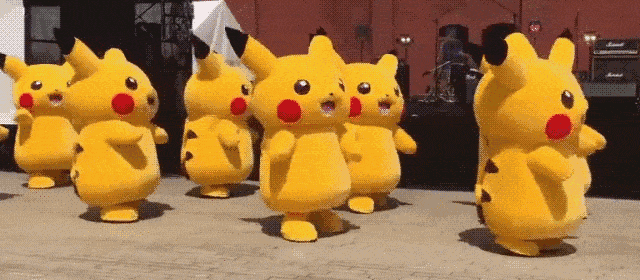 Dancing Pikachus Sure Are Hypnotic