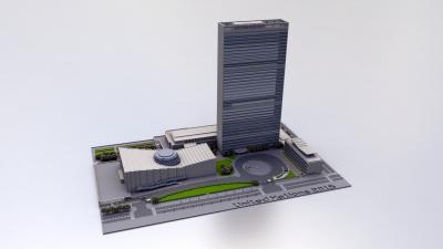 UN Headquarters Recreated In Minecraft