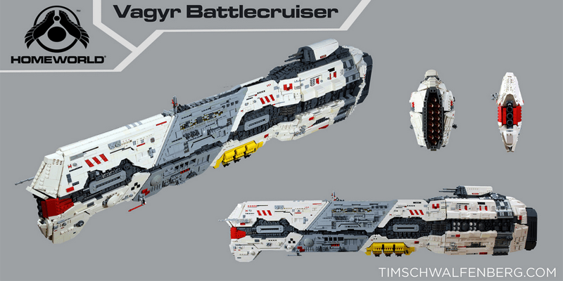 Homeworld’s Giant Battlecruiser, Remade With LEGO