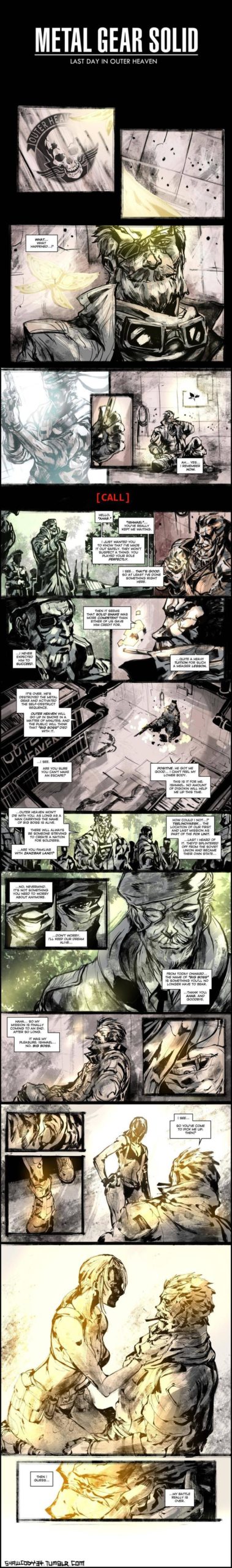 Metal Gear Solid V Fan’s Comic Ending Is Better Than The Real Thing