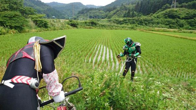 In Japan, There’s A Superhero Who…Plants Rice