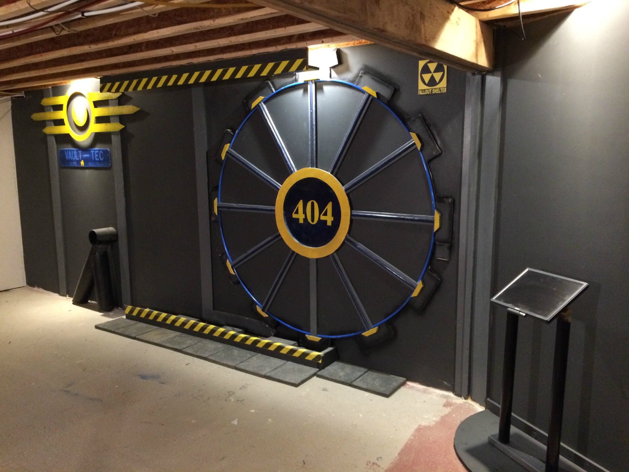 Guy Builds Gaming Room With Fallout Vault-Tec Door