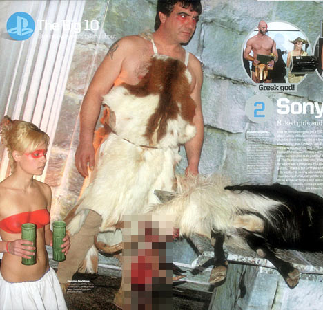 That Time Sony Threw A God Of War Party With A Dead Goat