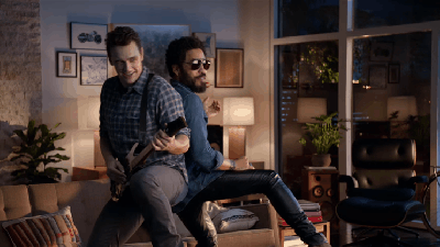 Lenny Kravitz’ Pants Remain Intact Through An Entire Guitar Hero Live Spot