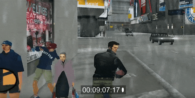 Patient Man Walks Across Every Grand Theft Auto Game