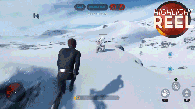 Luke Throws Stormtrooper Into TIE Fighter