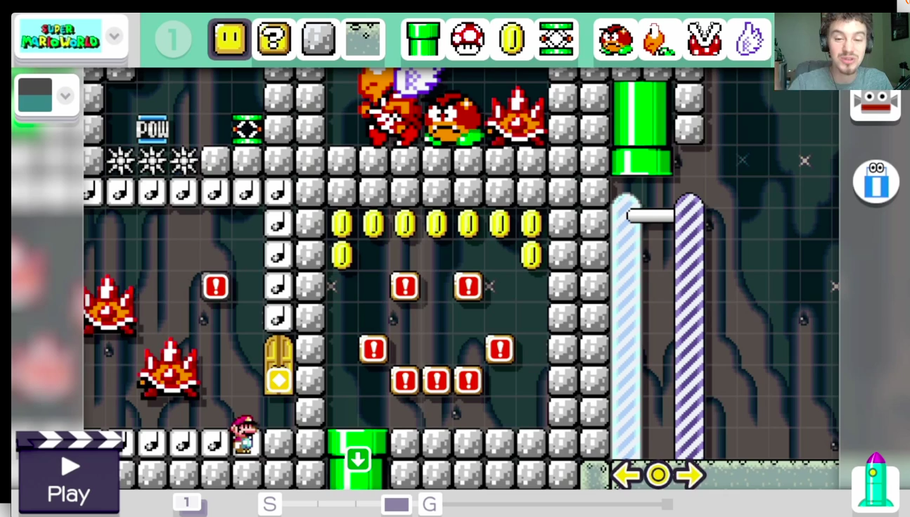Losing My Mind In A Mario Maker Level Designed To Troll Me