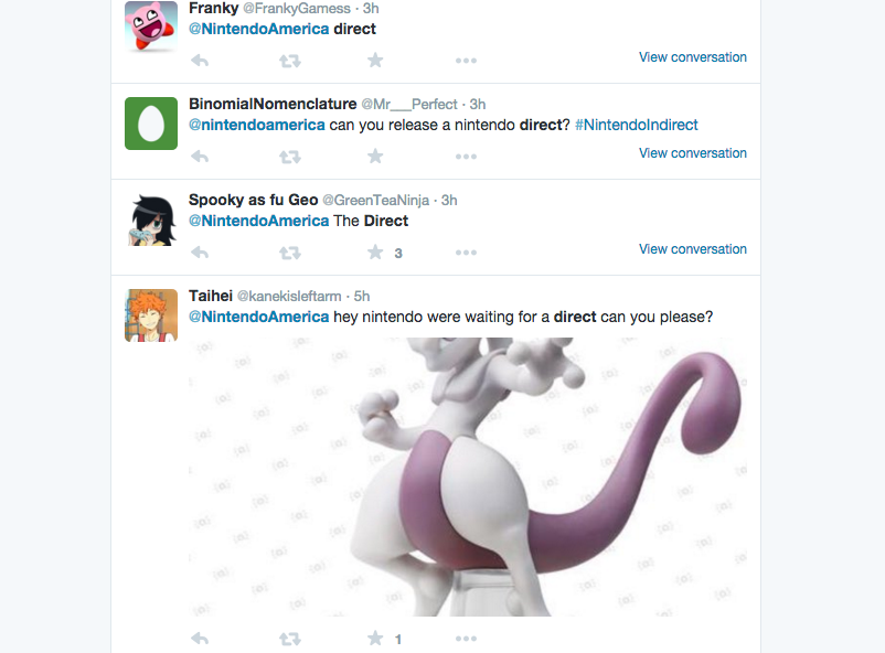 Fans Are Thirsty For A New Nintendo Direct