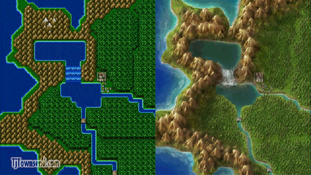 Artist Completely Redraws Final Fantasy IV’s World Map
