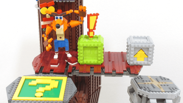 LEGO Diorama Is The Perfect Homage To Crash Bandicoot