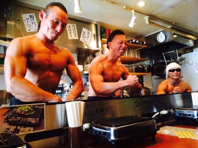 Japan’s Macho Restaurant Serves Up Real Beefcakes