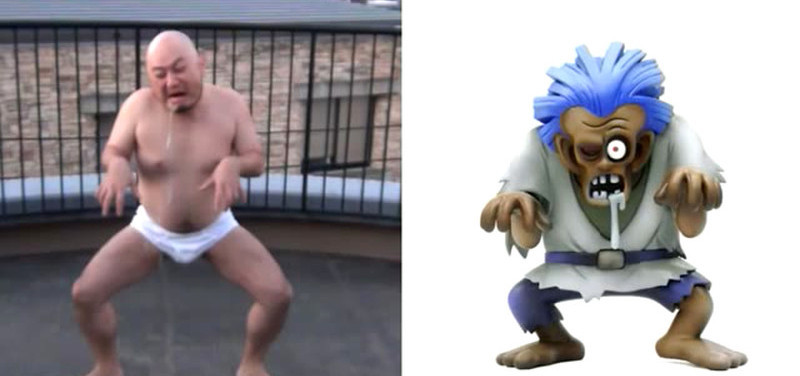 Man Impersonates Dragon Quest Characters In His Underwear