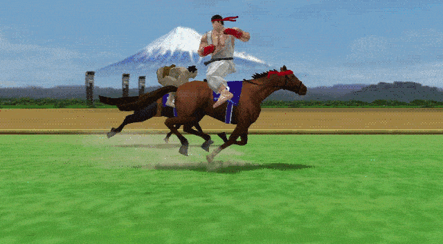 It’s Street Fighter Plus Horse Racing