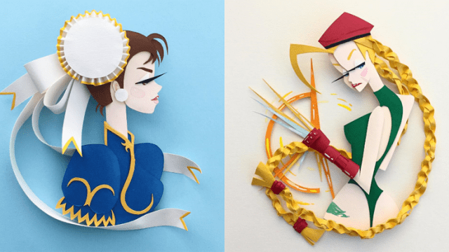 This Street Fighter V Fan Art Is Made Entirely From Paper