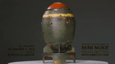 Fallout Fan 3D Prints A Mini Nuke
