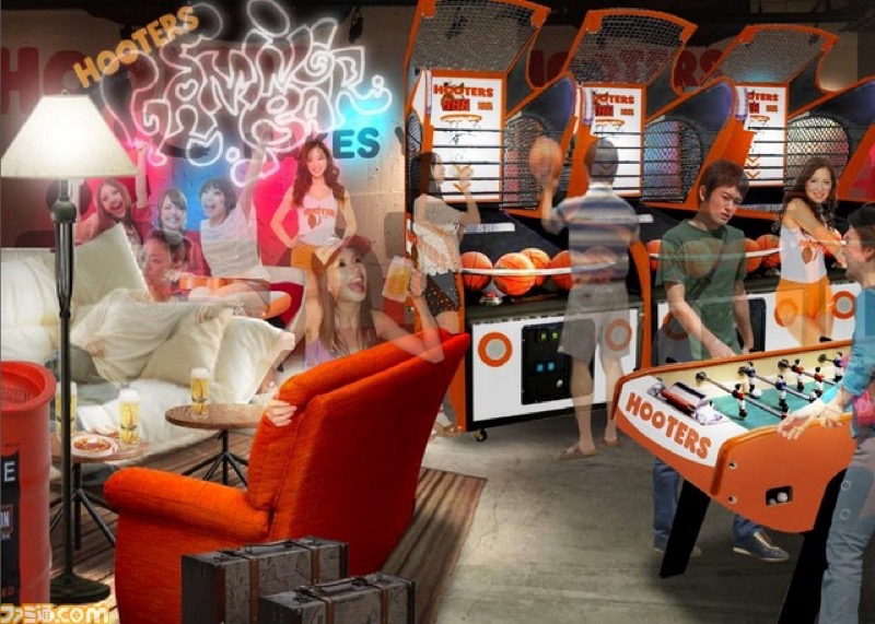 Hooters And Namco Are Opening A New Arcade In Tokyo