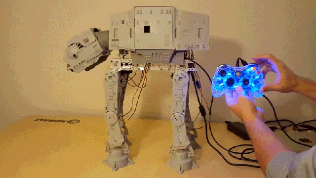 Vintage AT-AT Comes To Life With The Help Of An Xbox Controller
